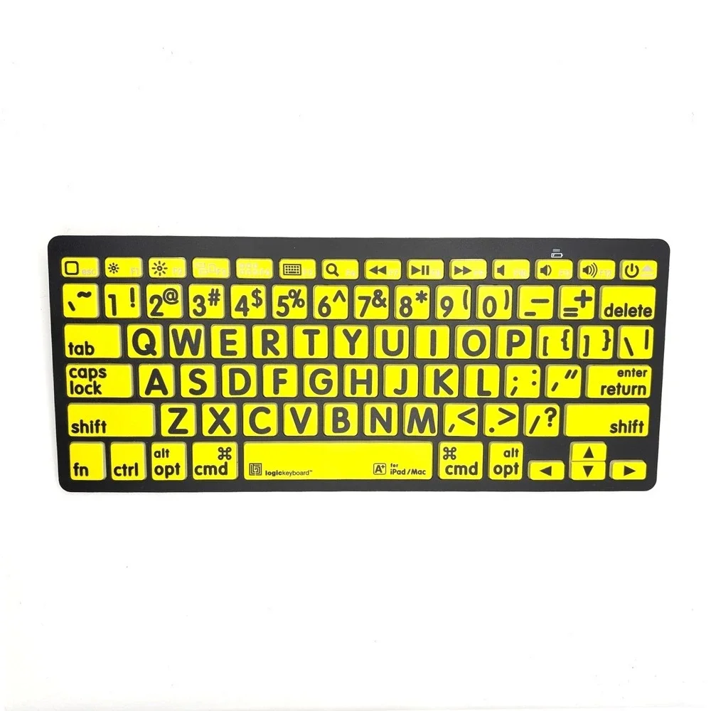 LogicKeyboard Large Print Bluetooth Wireless Keyboard iPad‎ Mac BKB3001 *READ*